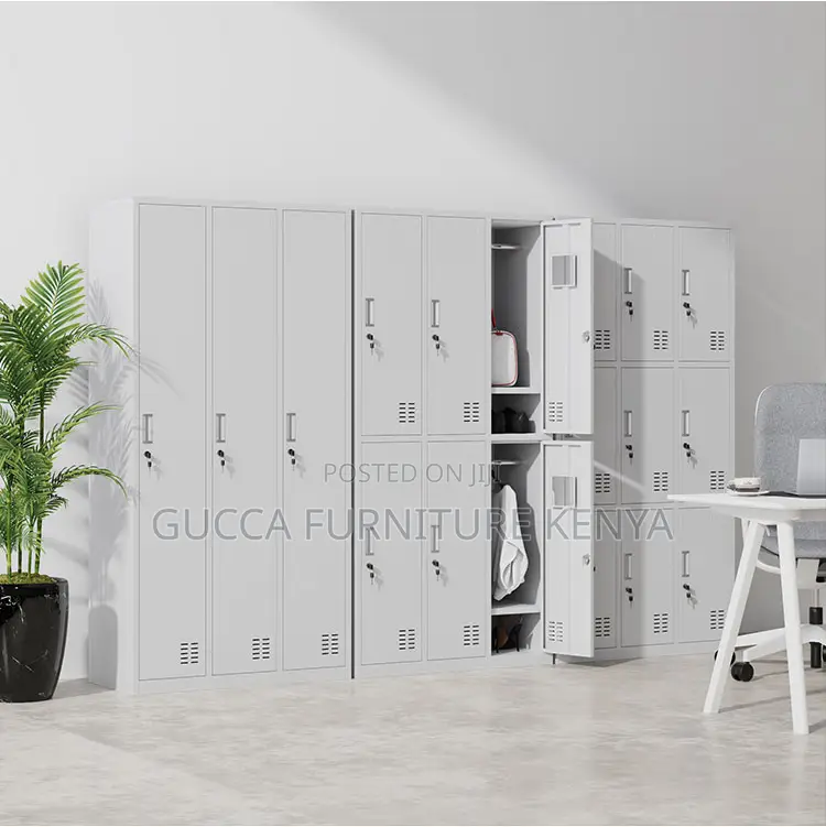 9-locker Metallic Gym Storage Cabinet