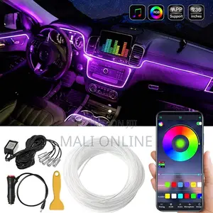 Car Led Strip Lights Interior RGB Ambient Lighting Kit App Control