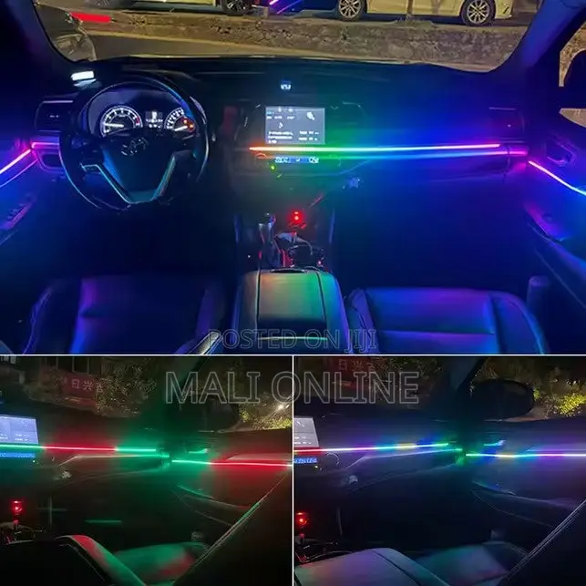 Car Led Strip Lights Interior RGB Ambient Lighting Kit App Control