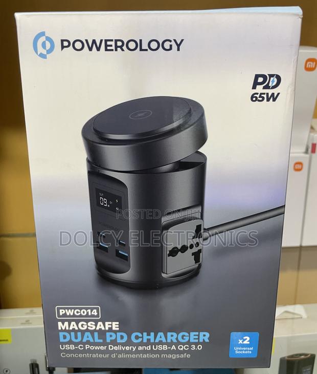 Powerology 65w Pd(Gan) Power Hub With Uk Plug - main view