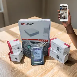 Easy Video Backup 4 Hikvision 1080p CCTV Cameras Complete System Kit