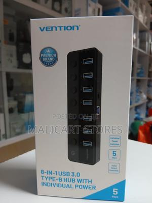 Vention 8-in-1 Usb 3.0 Type-B Hub With Power Switches
