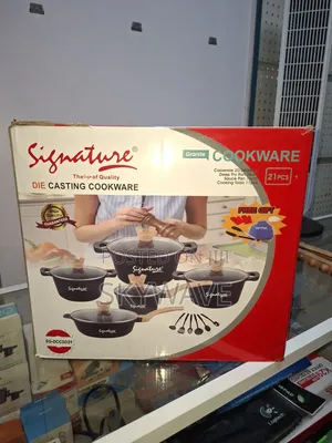 Signature 21pcs Maroon Aluminum Die Cast Cookware