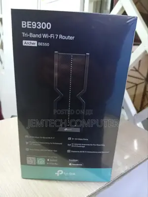 Tp-Link Be550 | Be9300 Tri-Band Wi-Fi 7 Router - Tl-Archer Be550
