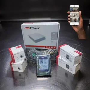4 Hikvision 1080p CCTV Cameras Full System Kit With Power Supply Unit