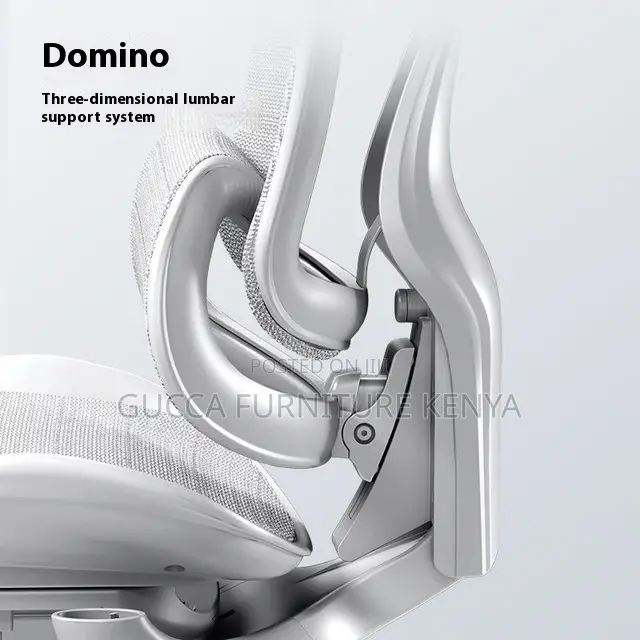 White Orthopedic Mesh Chair With Footrest