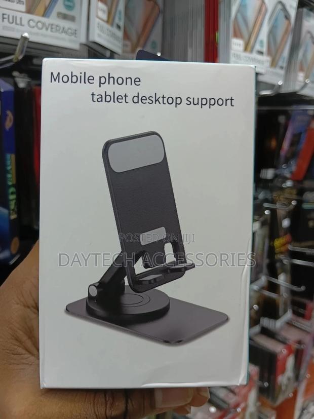 Mobile Phone Stand Holder 360° - Black - thumbnail 3