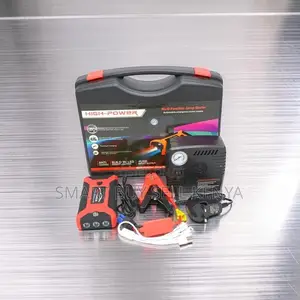 Portable 12v 99800mah Car Jump Starter With Tire Inflator