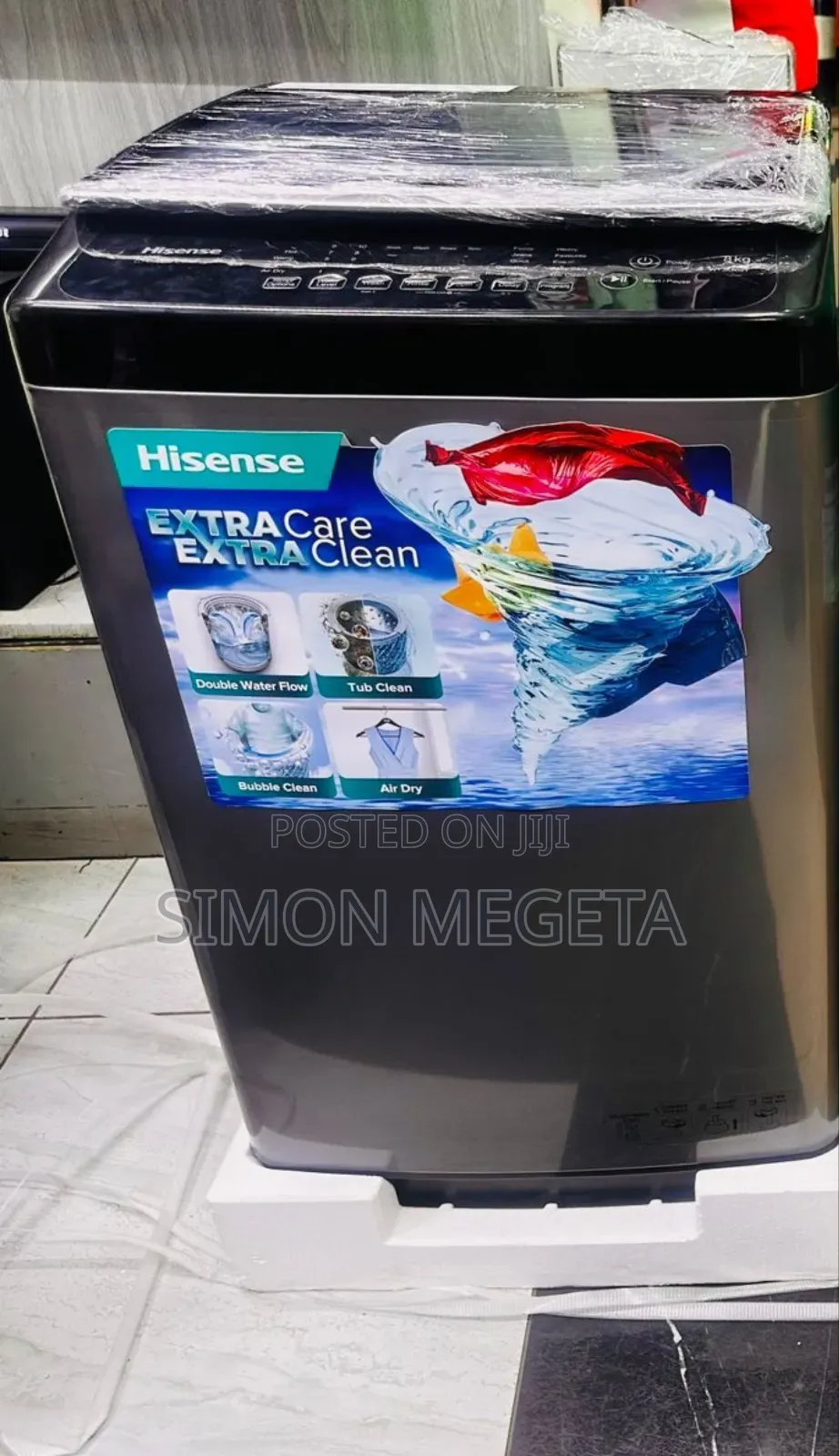 Hisense 8kg Fully Automatic Top-Load Washer