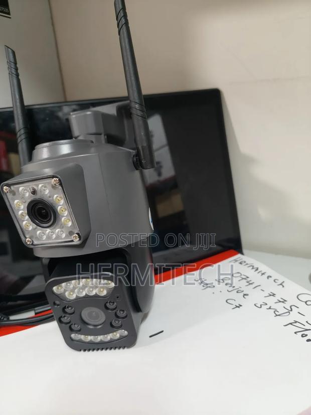 Sim Card (4g) Enabled CCTV Camera With Dual Lens Screen Display - thumbnail 2