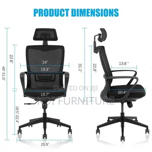 Office Chair; Mesh Breatheable Office Clerical Ergonomic Chair