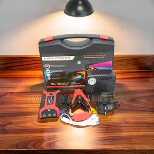 Usb Charging Ports 12v 99800mah Car Jump Starter With Tire Inflator