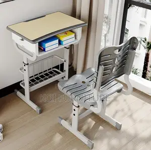 Home Desks; Home Schooling Adjustable Kids Desk Chair Set