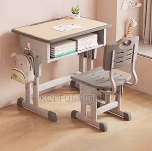 Home Desks; Home Schooling Adjustable Kids Desk Chair Set