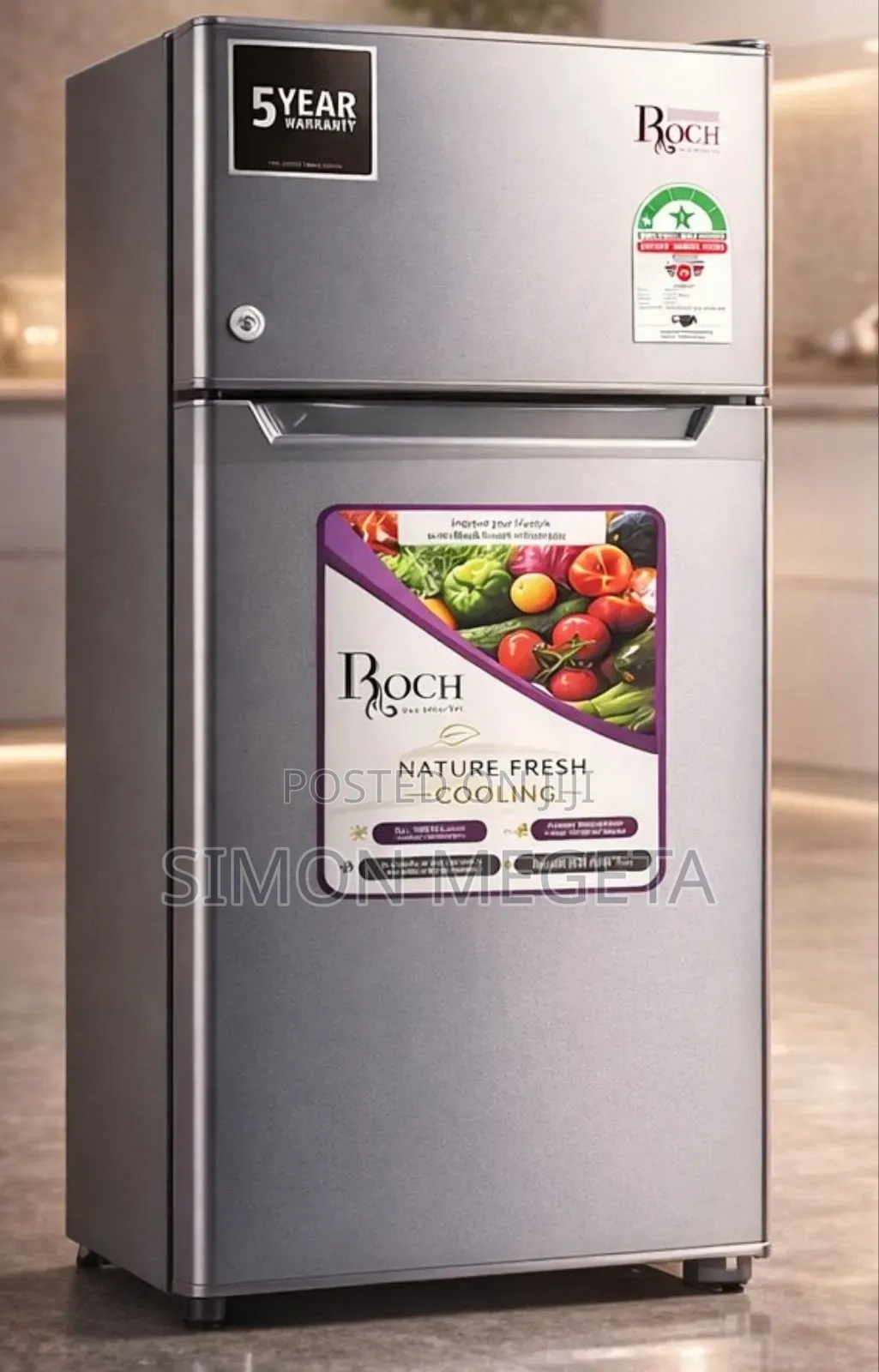 Roch 90l Double Door Refrigerator – RFR-115 Dt-1