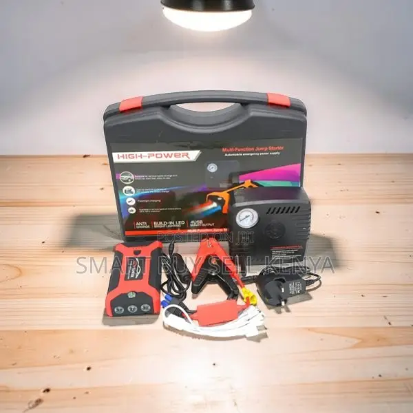Easy-to-Use Controls 12v 99800mah Car Jump Starter With Tire Inflator