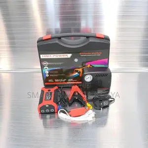 Emergency Tire Support 12v 99800mah Jump Starter With Tire Inflator