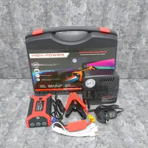 Short Circuit Protection 12v 99800mah Jump Starter With Tire Inflator