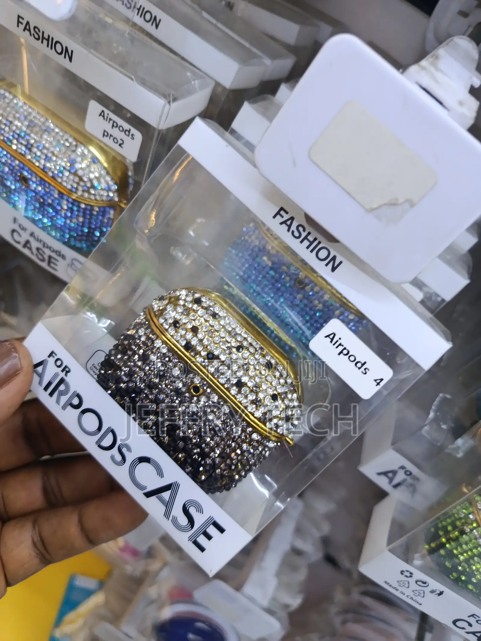 Digem Luxury Bling Rhinestone Case Designed for Apple Airpods 4