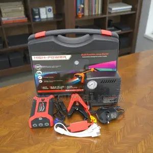 Strong Battery Life 12v 99800mah Car Jump Starter With Tire Inflator