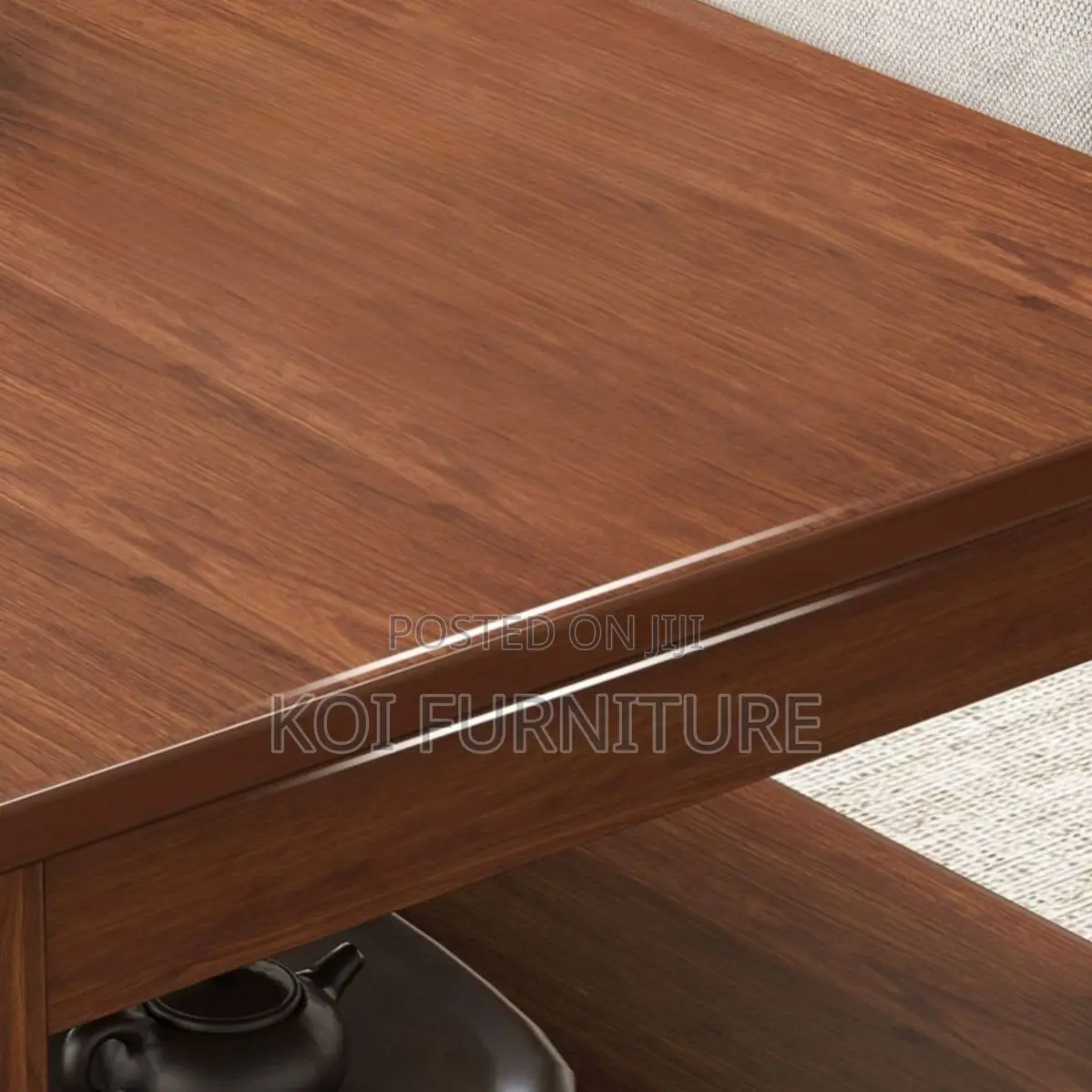 Coffee Table; Solid Mahogany Executive Home Office Coffee Table