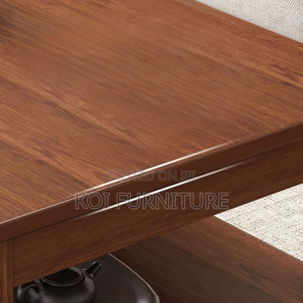 Coffee Table; Solid Mahogany Executive Home Office Coffee Table - thumbnail 5