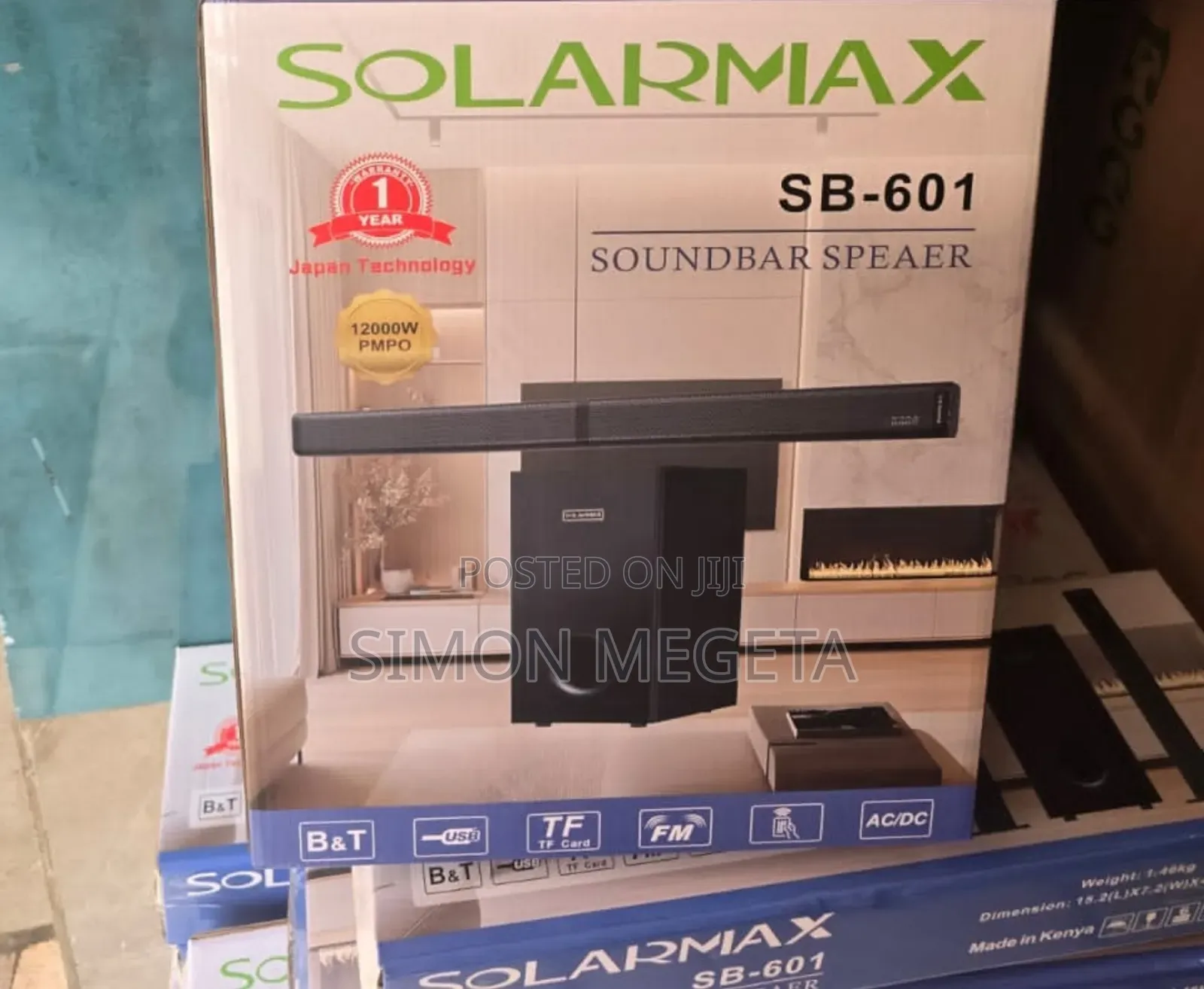Solarmax Sb-601 2.1ch Soundbar – Multimedia Speaker System With Woofer