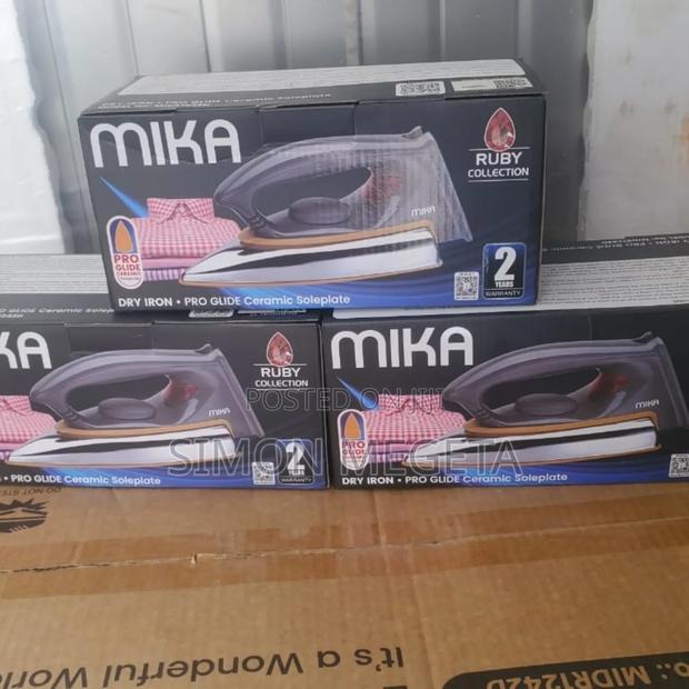 Heavy-Duty Mika Iron Box – Perfect for Tough Ironing.