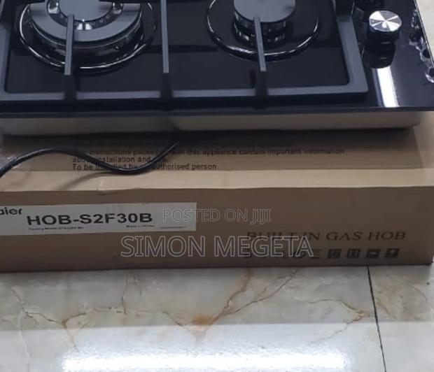 Haier 2-Burner Glass Inbuilt Hob Cooker With Wok Burner