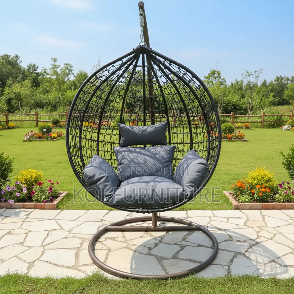 Home Chairs; Rattan Hammock Swing Egg Shaped Balcony Outdoor Chairs