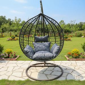 Home Chairs; Rattan Hammock Swing Egg Shaped Balcony Outdoor Chairs - thumbnail 2