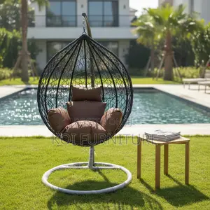 Home Chairs; Rattan Hammock Swing Egg Shaped Balcony Outdoor Chairs