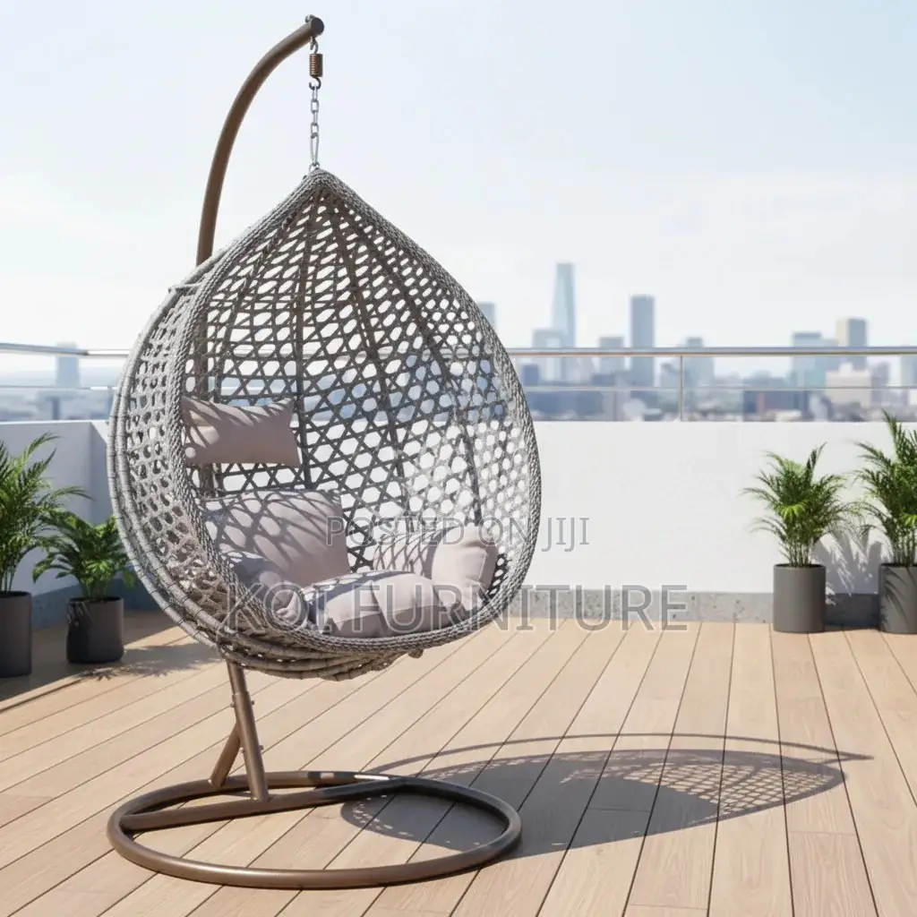 Home Chairs; Rattan Hammock Swing Egg Shaped Balcony Outdoor Chairs