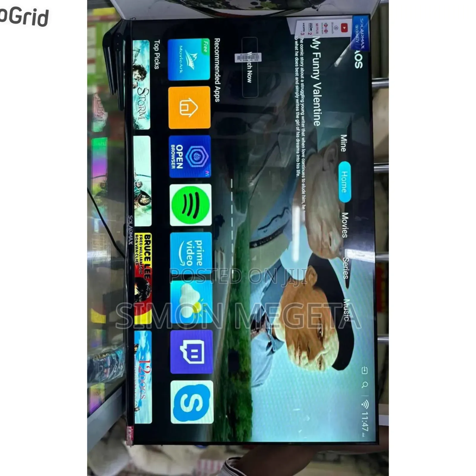 Restocked Solarmax 43 Inches Smart Tv Brand New