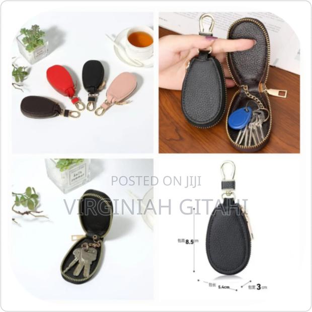 Key Bag . Pink,Brown,Black Red
