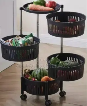 4 Tier Kitchen/ Fruit Rack - Plastic Rack