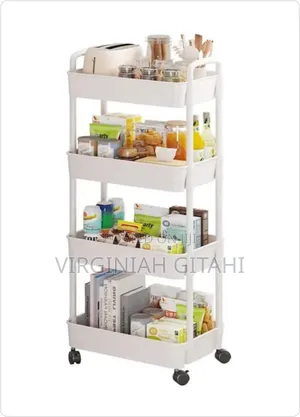 New In 4 Tier Multifunctional Organiser Rack Hard Plastic*