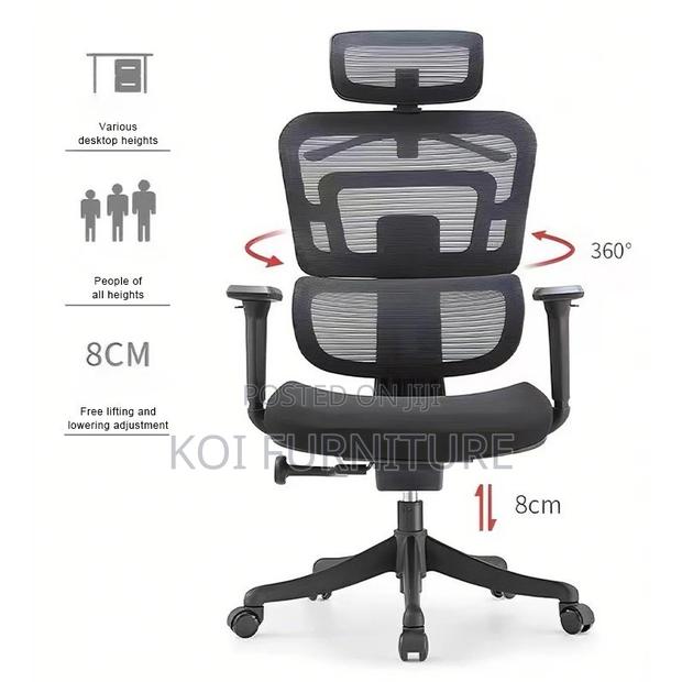 Office Chairs; High Back Orthopedic Executive Office Chair - thumbnail 6