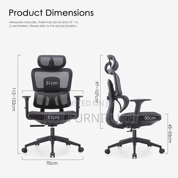 Office Chairs; High Back Orthopedic Executive Office Chair - thumbnail 7