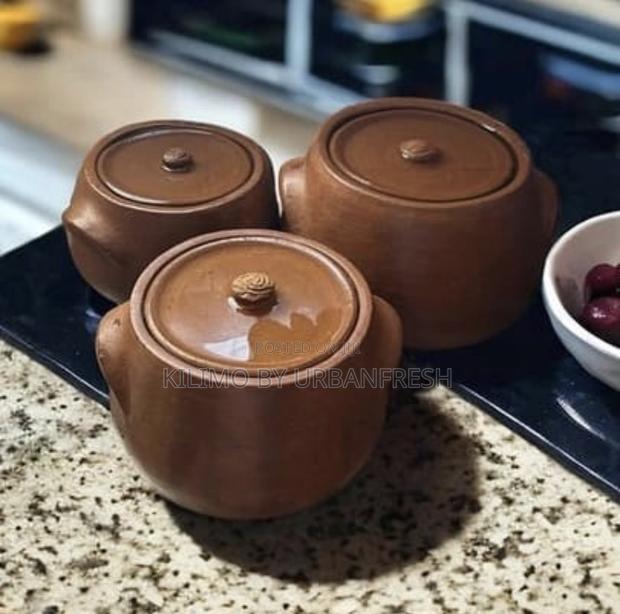 Sets Of Clay Cooking Serving Pots + Pan. 3/5/6 /8ltrs - main view