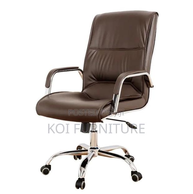 Office Chairs; Leather Executive Office Chair - thumbnail 2