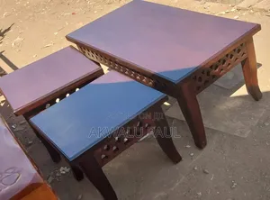 Coffee Table With Two Stools