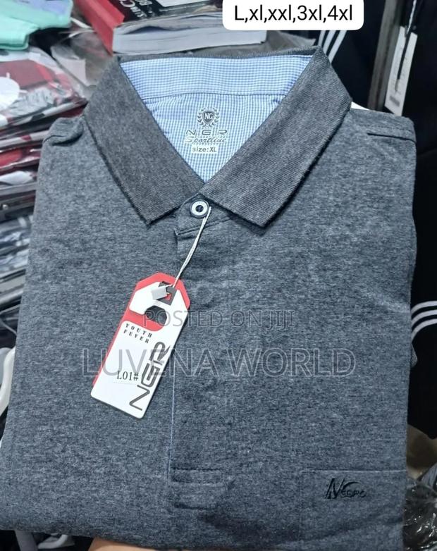 Beige and Grey Polo Tshirts - main view