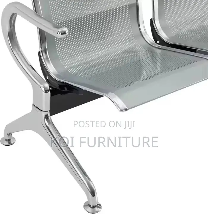 Office Bench; Two Seaters Metallic Reception Office Bench