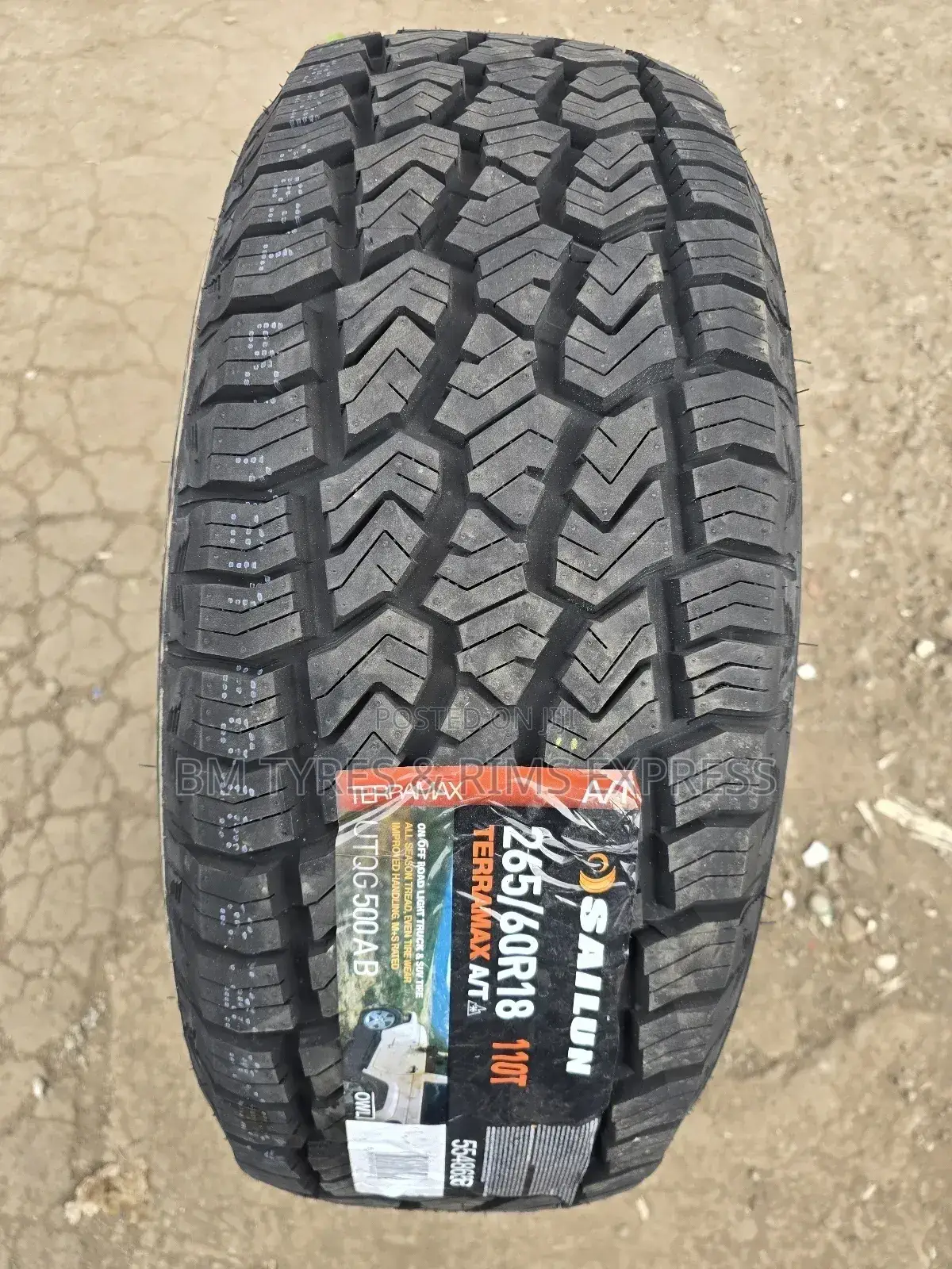 265 /60 R18 Sailun Tyres (All Terrein) Terramax.