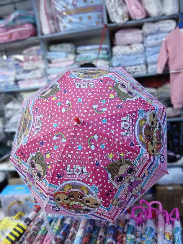 Kids Cartoon Themed Umbrellas.