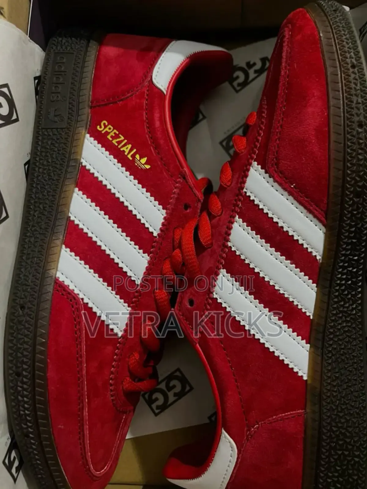 Adidas Spezial Red White Stripes