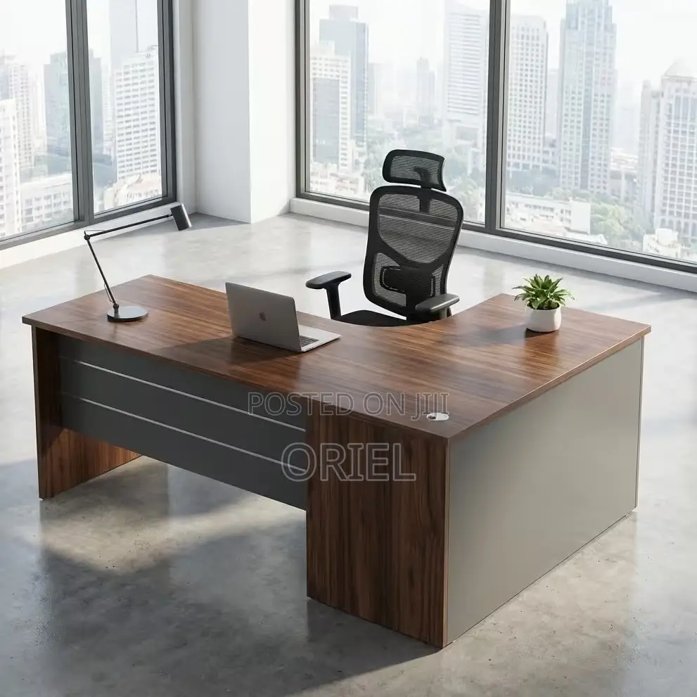 Executive Desks: L-Shaped Corner Desk 140cm for Home Office