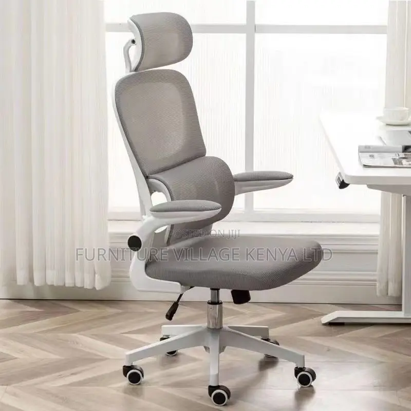 Office Chair; Ergonomic White Orthopedic Seat