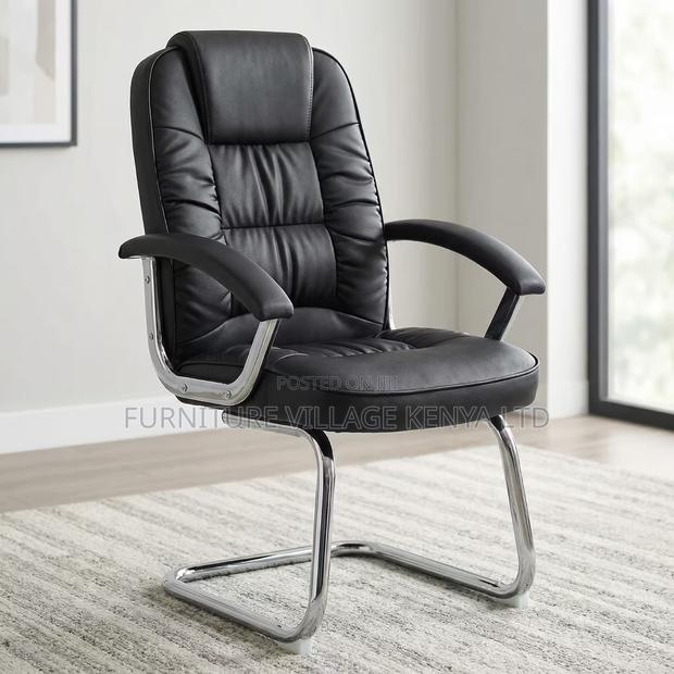Office Chair; Executive Leather Visitor Chair